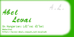 abel levai business card